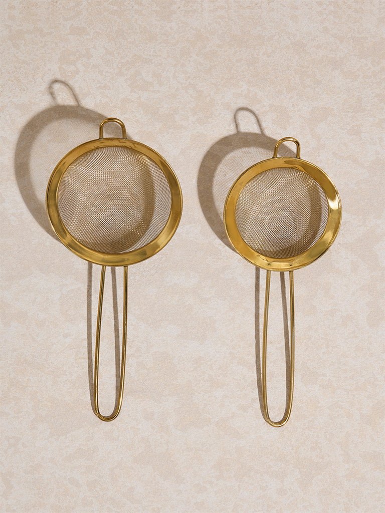 Westside Home Gold Strainers (Set of 2)