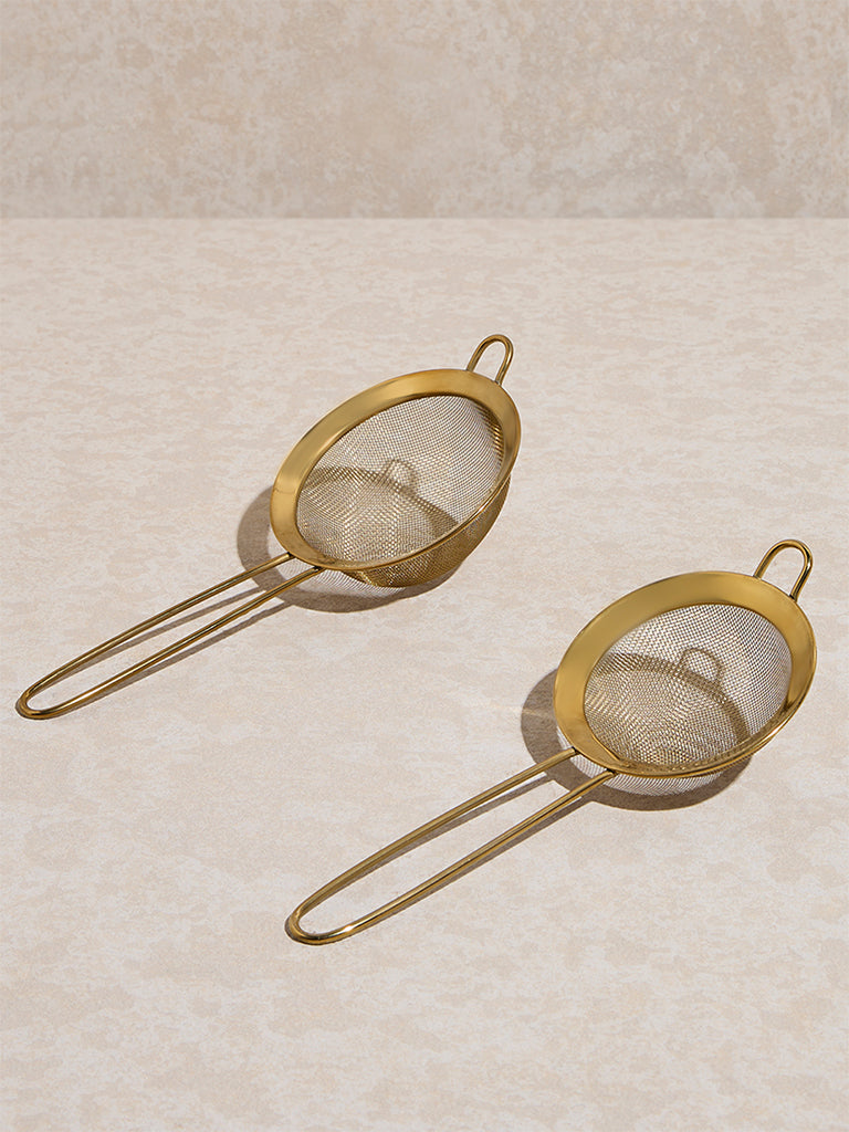 Westside Home Gold Strainers (Set of 2)