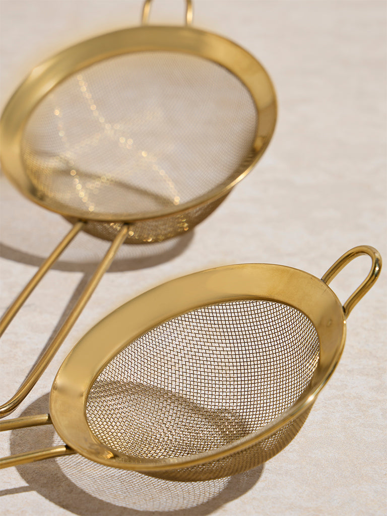 Westside Home Gold Strainers (Set of 2)