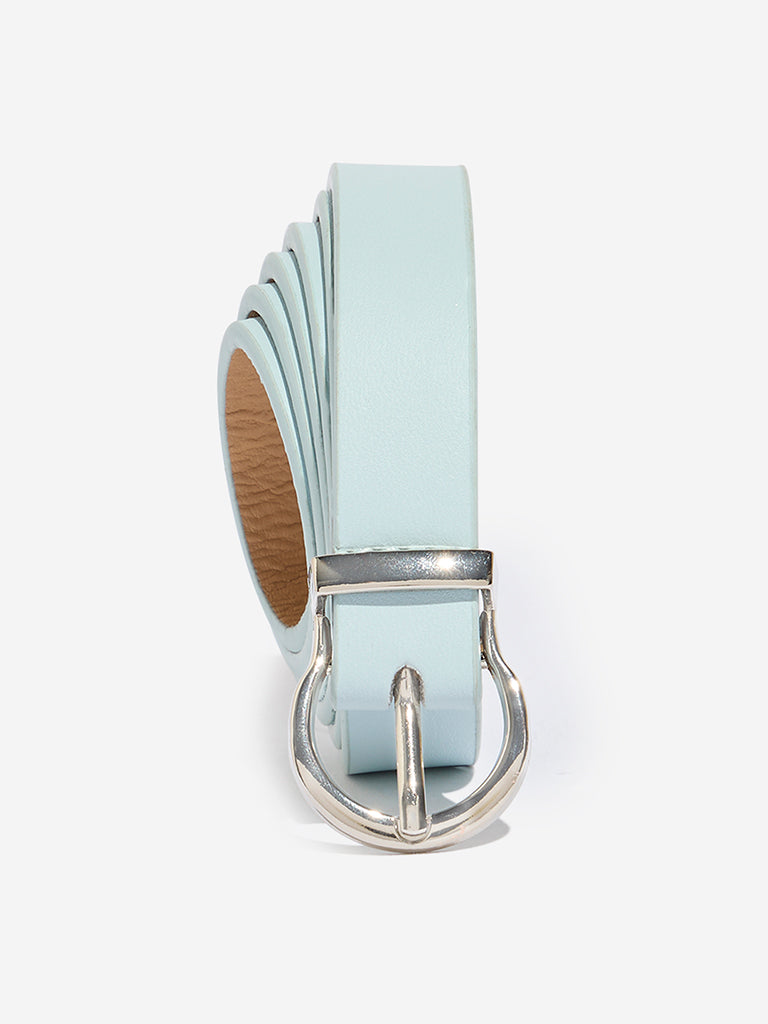 Westside Accessories Light Blue Buckle Belt (Small)