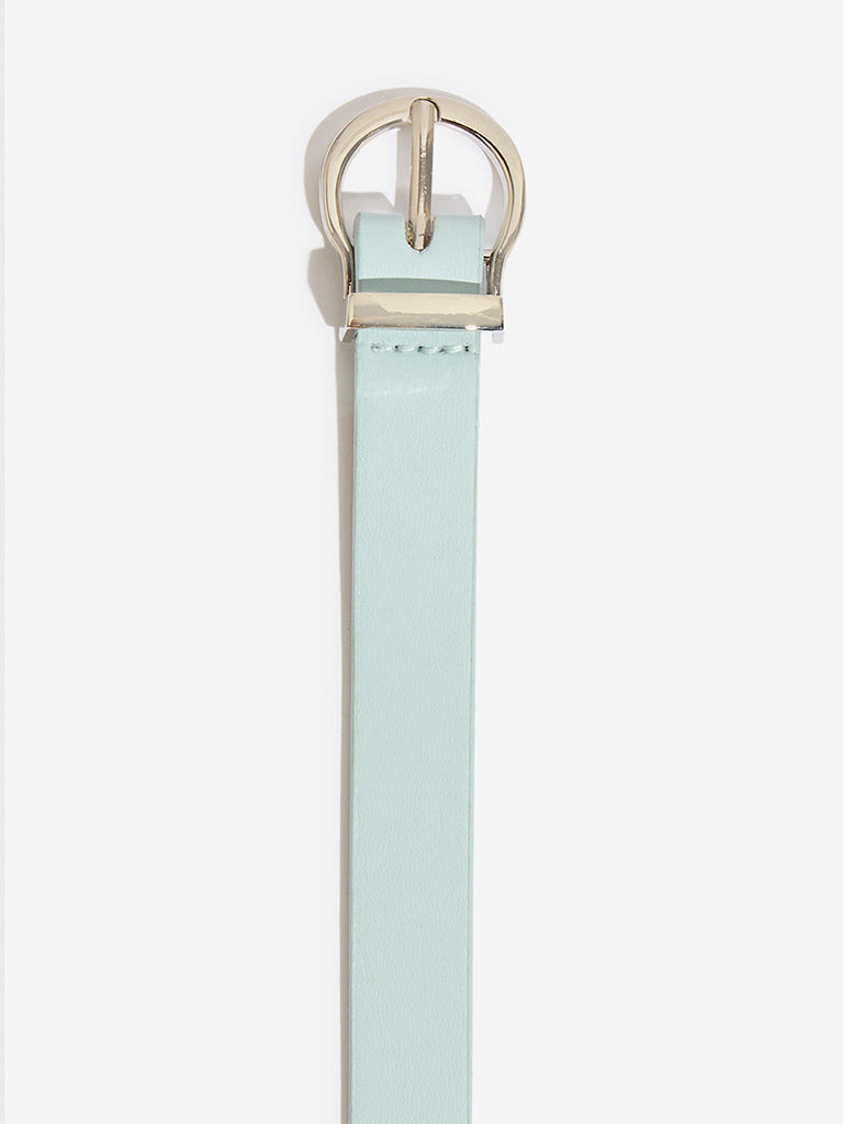 Westside Accessories Light Blue Buckle Belt (Small)