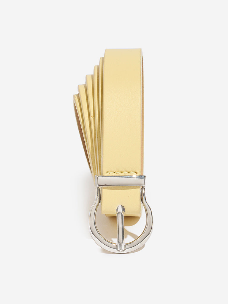Westside Accessories Yellow Buckle Belt (Small)