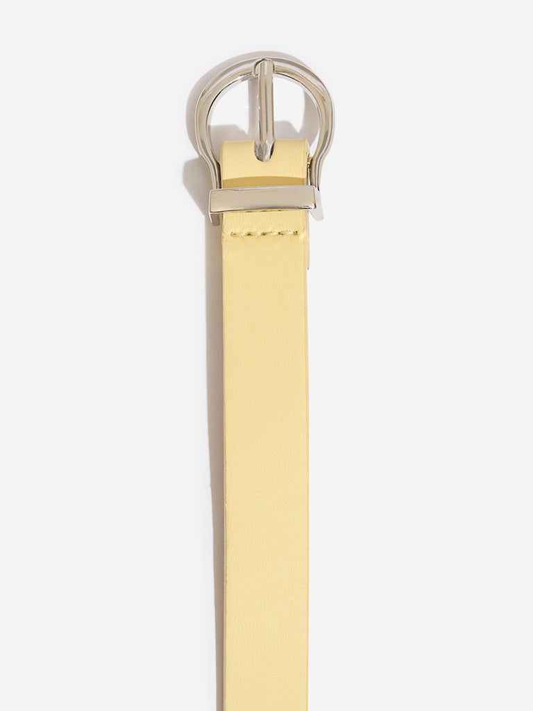Westside Accessories Yellow Buckle Belt (Small)