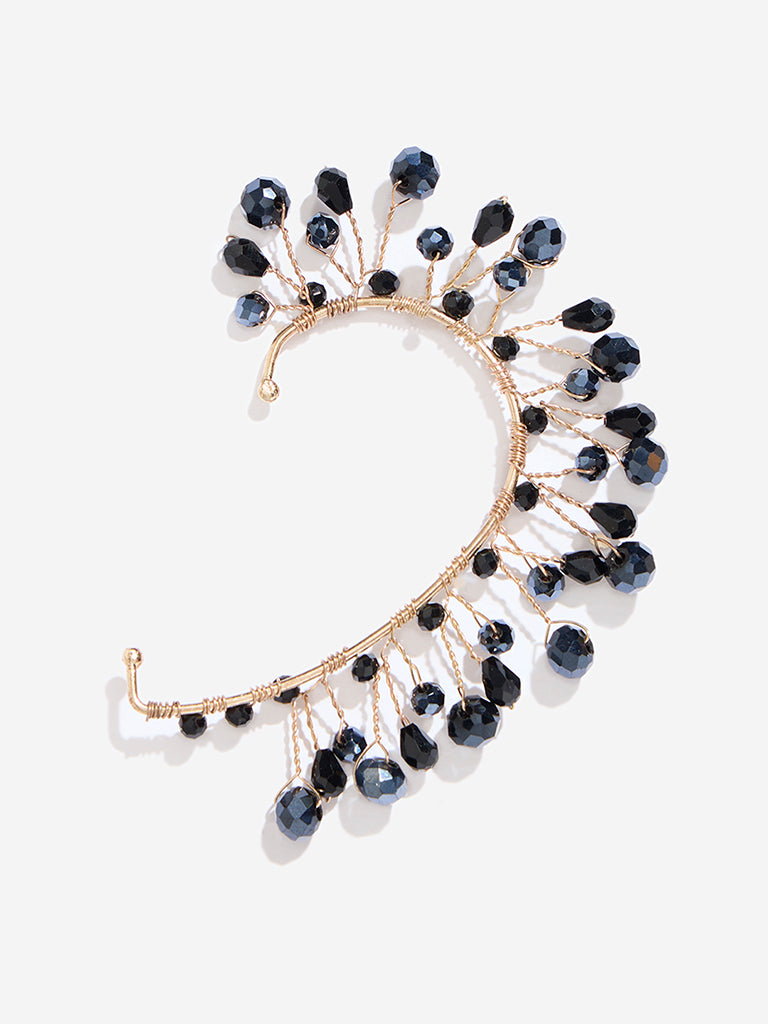 Westside Accessories Black Beaded Ear Cuff