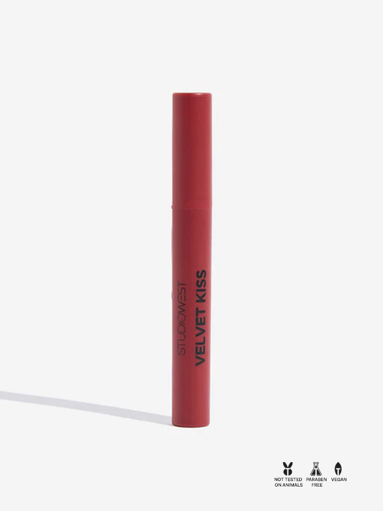 Studiowest Velvet Kiss Slim Stick Red Hot R-01 Lipstick - 2 gm