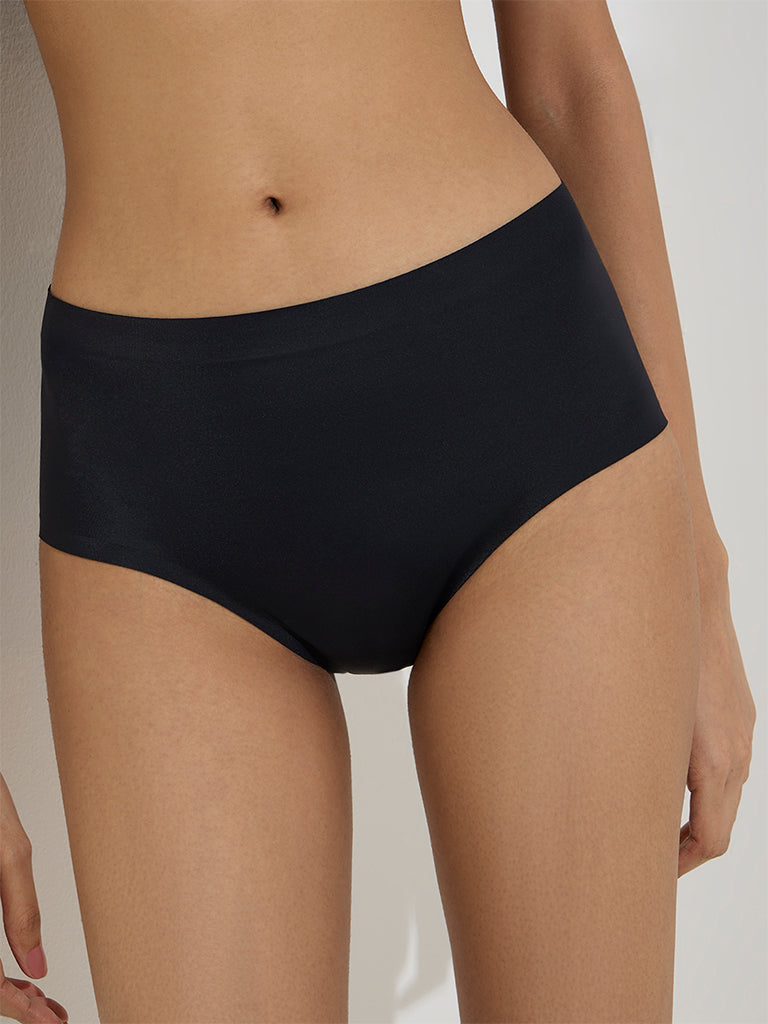 Superstar Black Invisible Hipster Brief