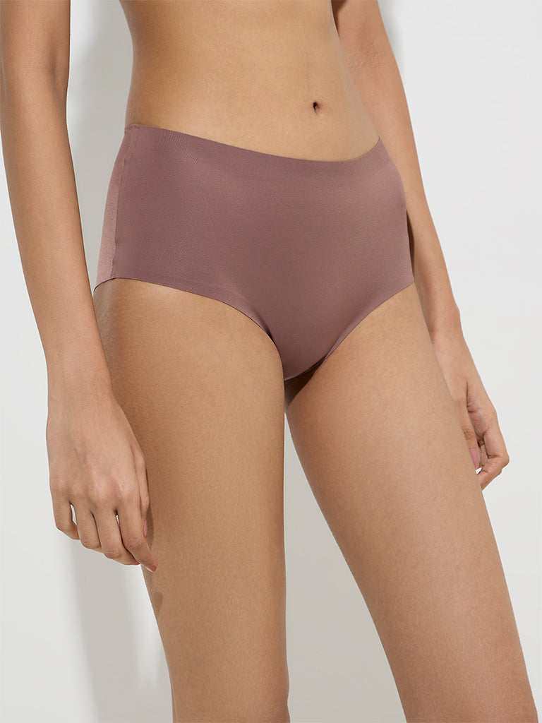 Superstar Brown Invisible Hipster Brief