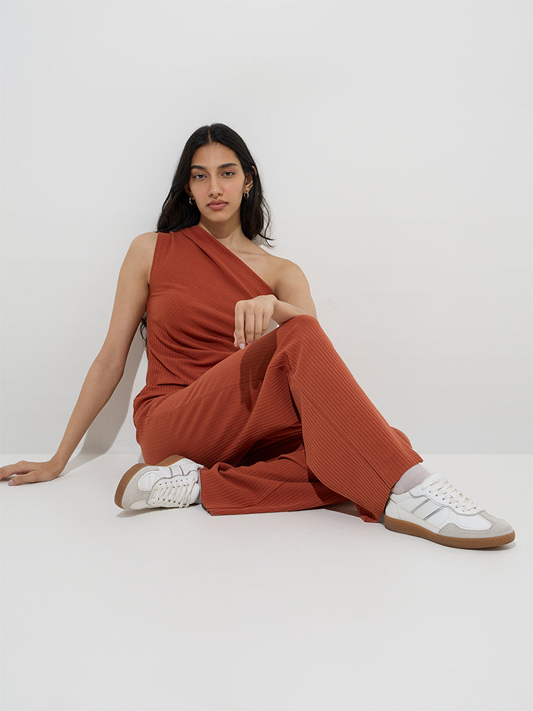 Lou Pants Cotton Knit - Rose Dust