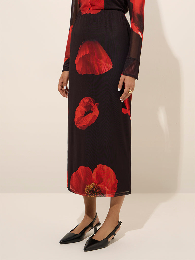 topshop black floral midi dress Asos Design Topshop Black Floral Midi Dress Women's TOPSHOP Dresses From $50 Lyst