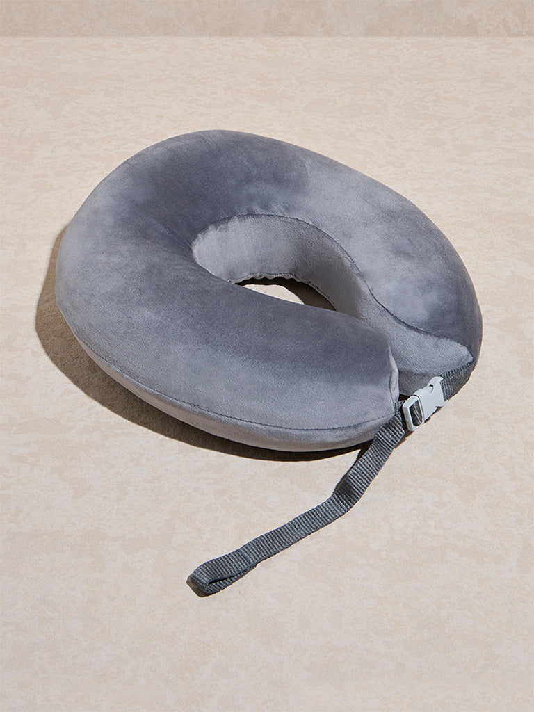 Westside Home Grey Travel Neck Pillow
