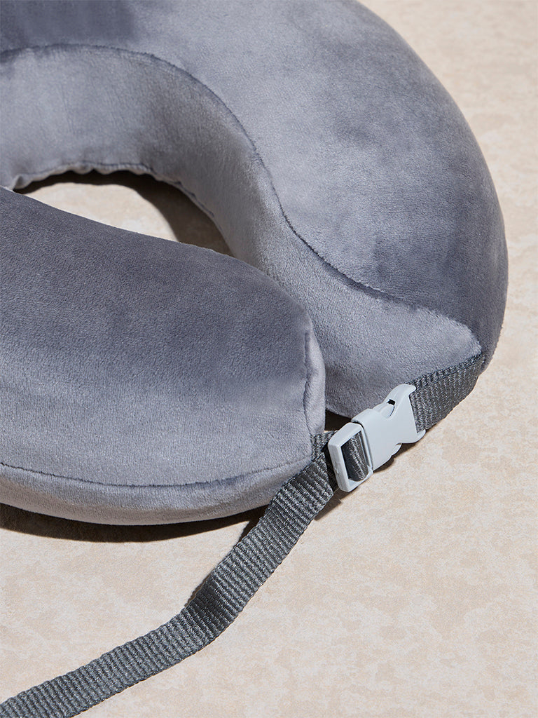 Westside Home Grey Travel Neck Pillow