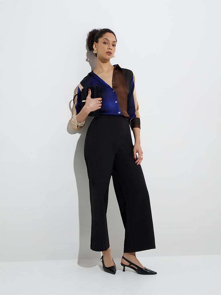 Wardrobe Multicolour Colour-Blocked Design Shirt