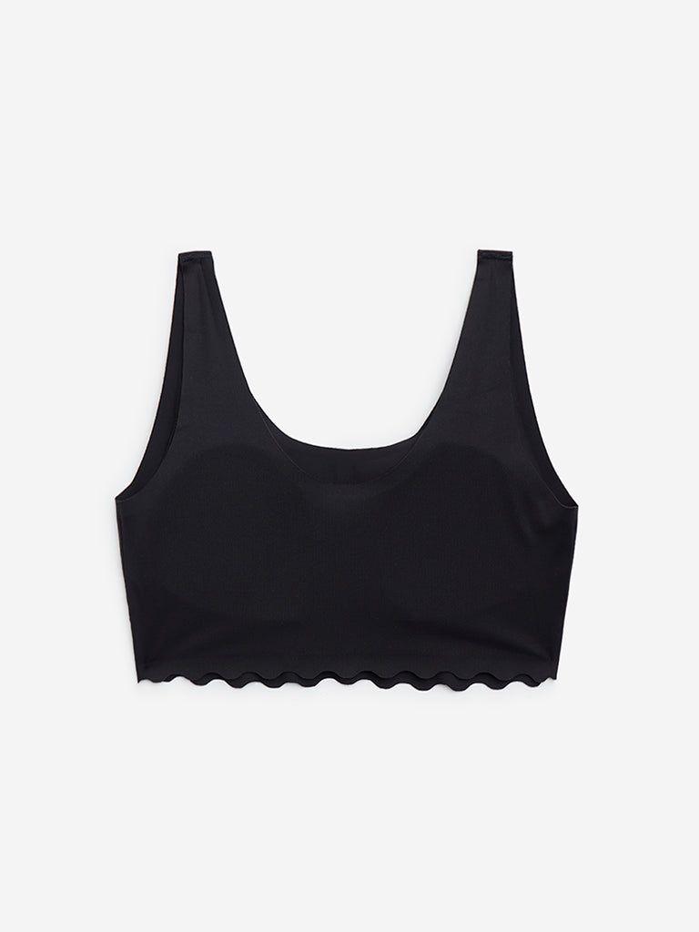 Y&F Kids Black Invisible Comfort Crop Top