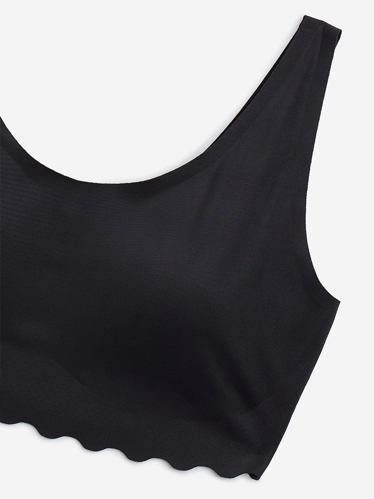 Y&F Kids Black Invisible Comfort Crop Top