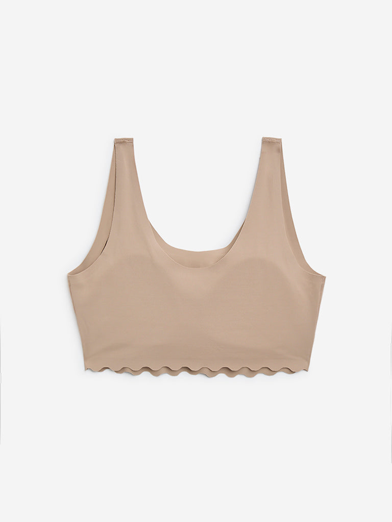 Y&F Kids Beige Invisible Comfort Crop Top