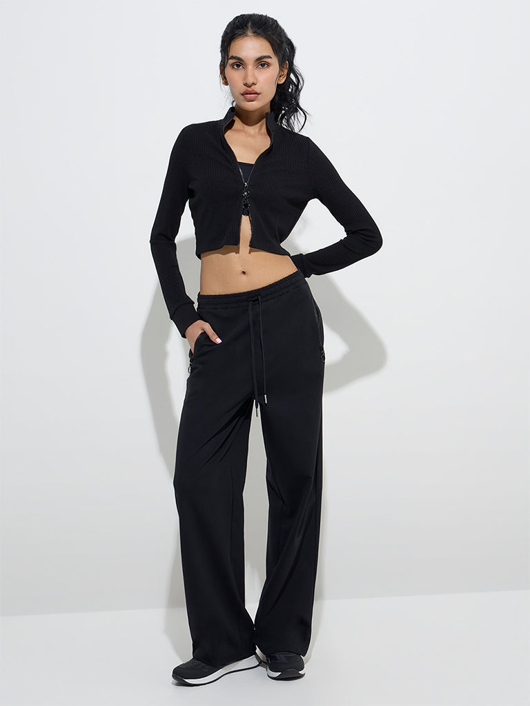 Studiofit Black Ribbed Jacket