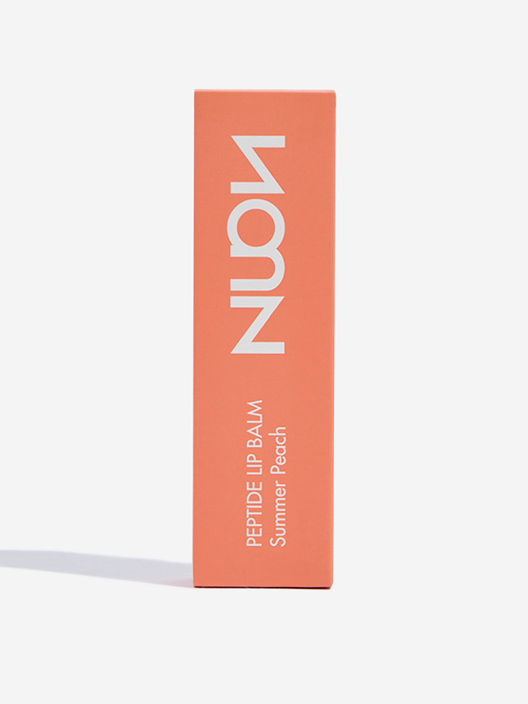 Nuon Peptide Summer Peach Lip Balm - 10 gm