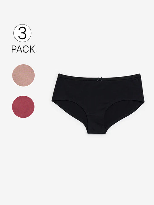 Westside Wunderlove Women's Multicolour Cotton-Blend Briefs - Pack of 3 for Casual Wear Infographics