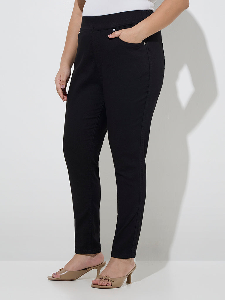 Gia Black High-Rise Jeggings