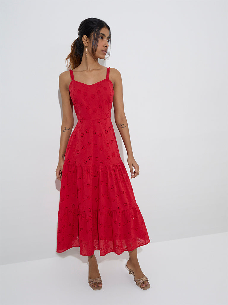 fitted lace wedding dress Buy LOV Red Solid A-Line Dress from Westside fitted lace wedding dress Buy LOV Red Solid A-Line Dress from Westside