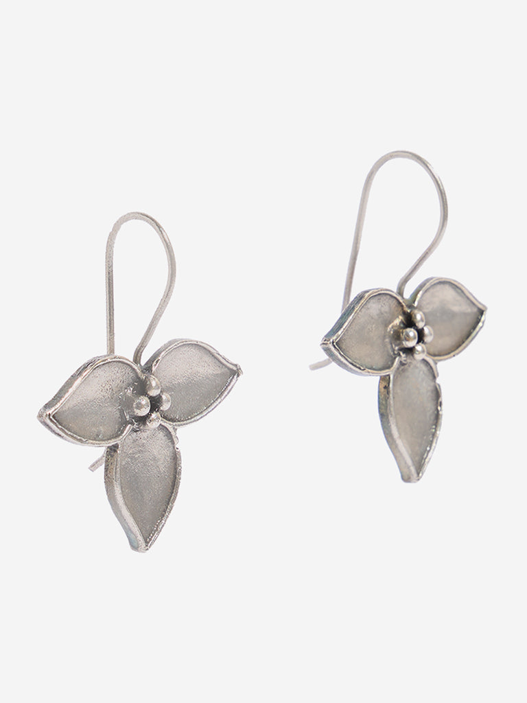 Westside Accessories Silver 3-Petal Earrings