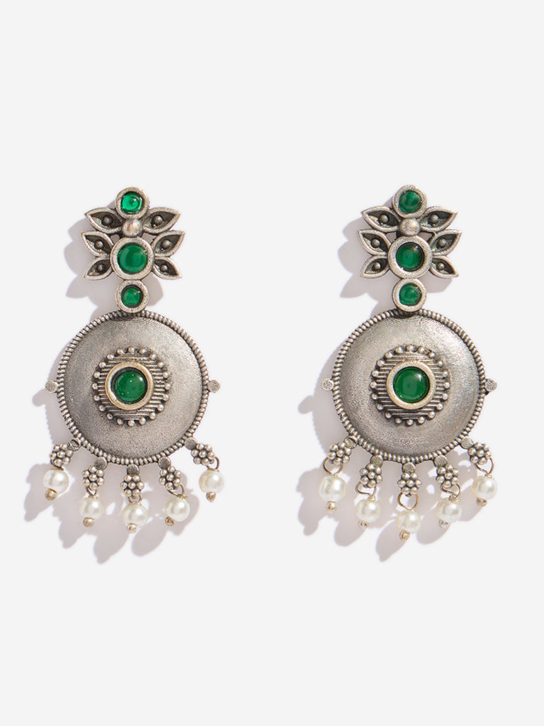 Westside Accessories Silver Gemstone Earrings