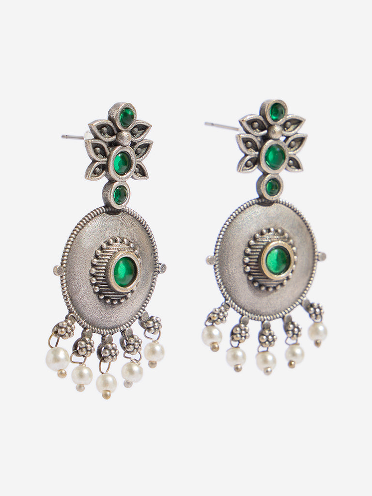 Westside Accessories Silver Gemstone Earrings