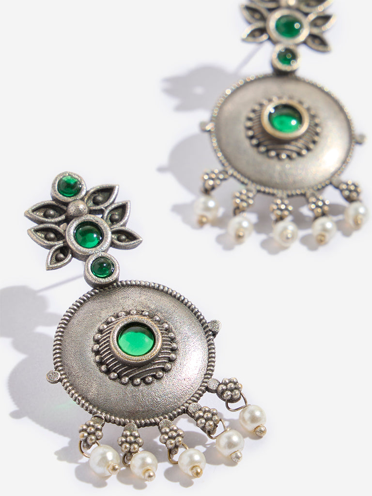 Westside Accessories Silver Gemstone Earrings