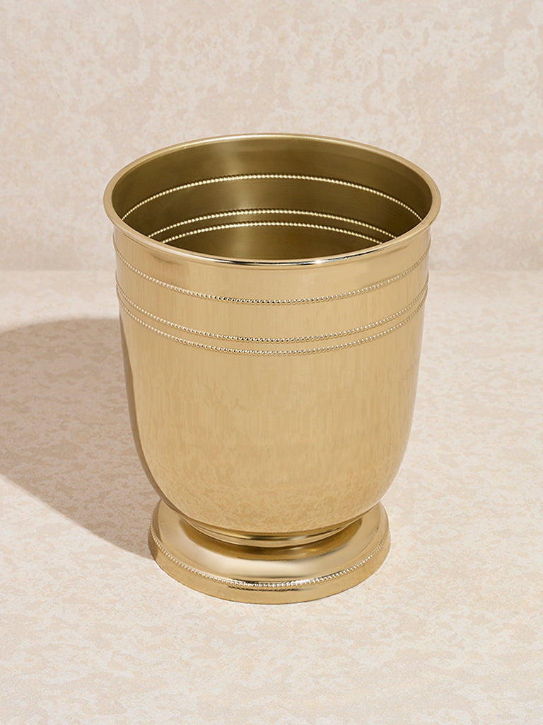 Westside Home Gold Metal Tulip Planter - Large