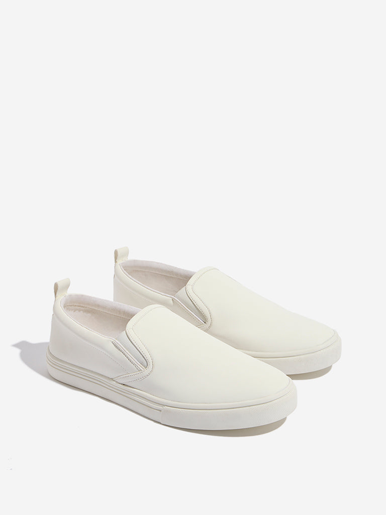 SOLEPLAY White Slip-On Shoes