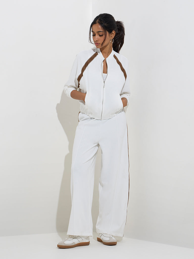 LOV White Panel-Detailed Jacket