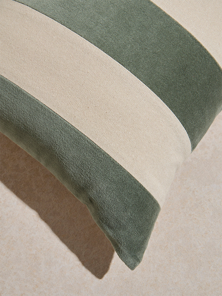 Westside Home Olive Striped Cushion Cover