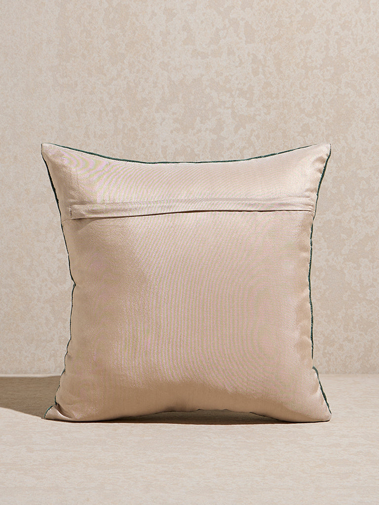 Westside Home Green Botanical Design Cushion Cover