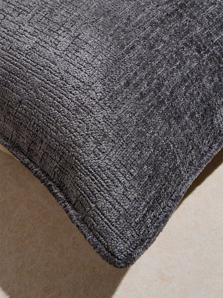 Westside Home Charcoal Chenille Cushion Cover