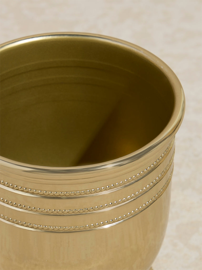 Westside Home Gold Metal Tulip Planter - Small