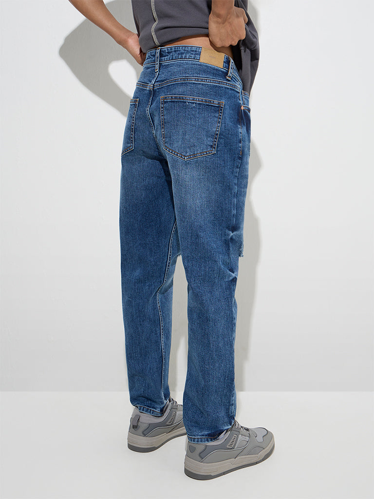 Nuon Blue Slim - Fit Mid - Rise Jeans