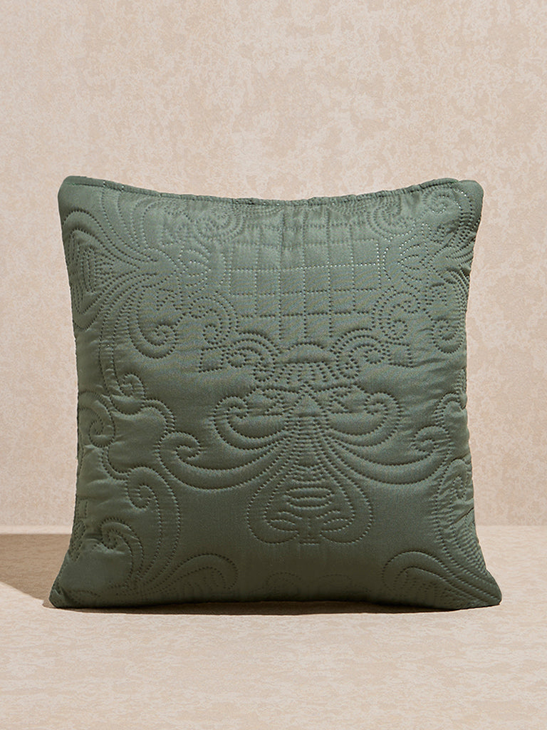 Westside Home Sage Heat Seal Solid Cushion Cover