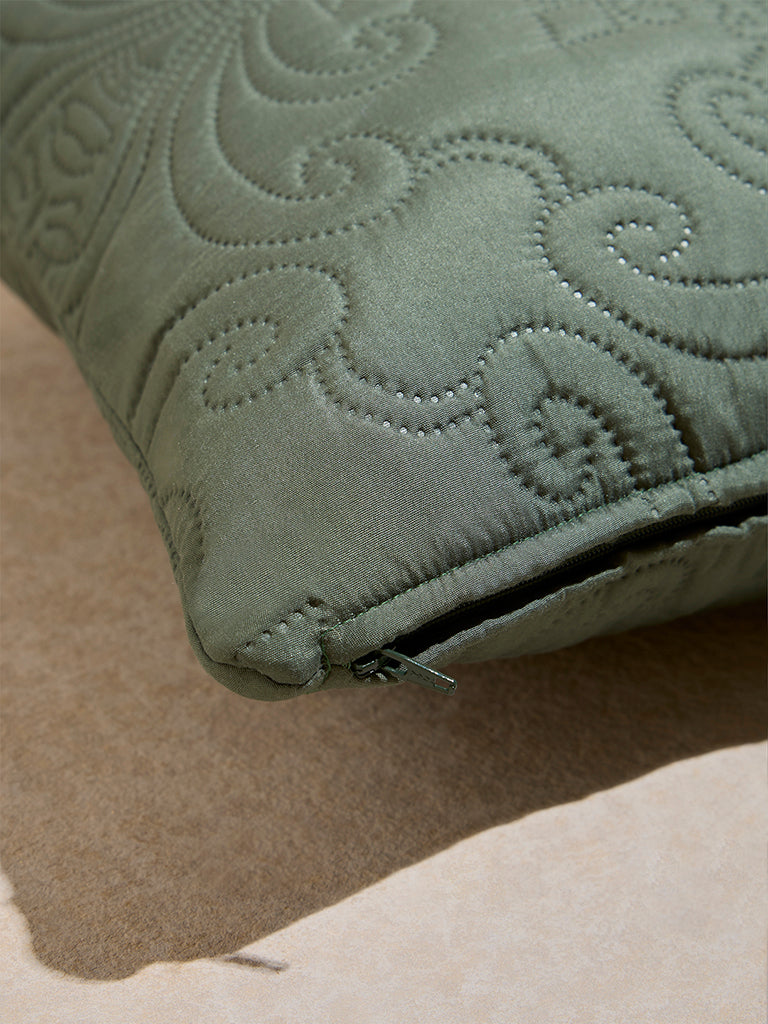 Westside Home Sage Heat Seal Solid Cushion Cover