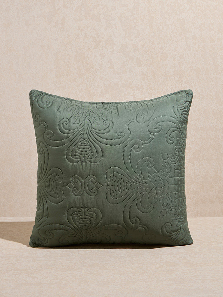 Westside Home Sage Heat Seal Solid Cushion Cover