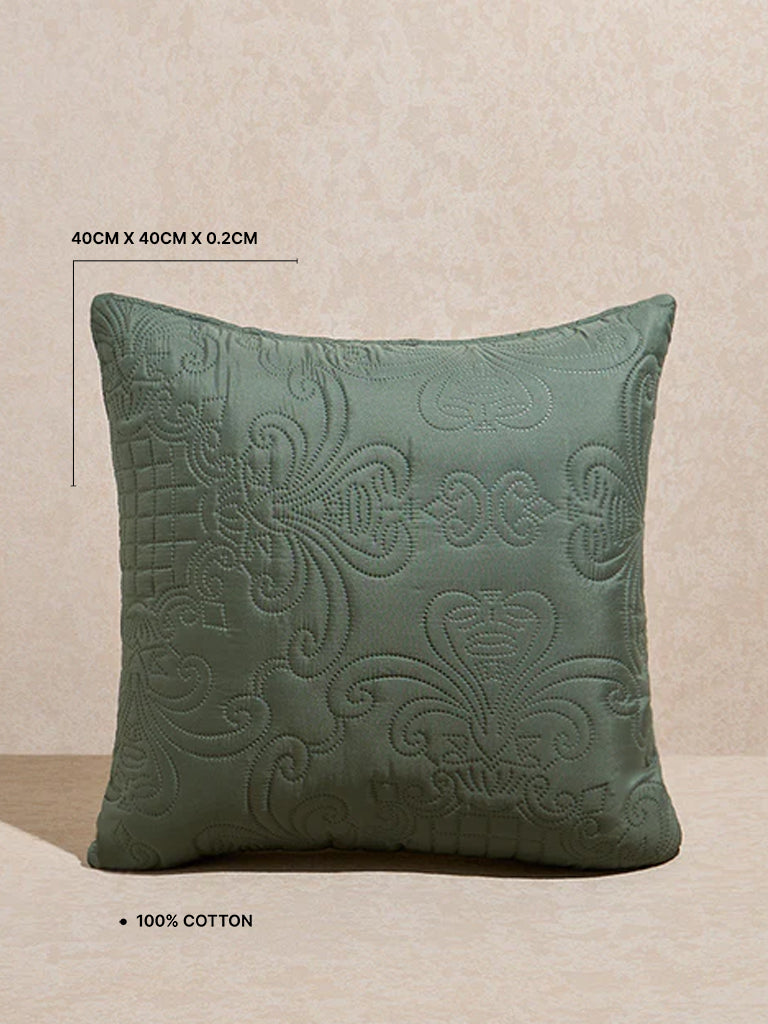 Westside Home Sage Heat Seal Solid Cushion Cover