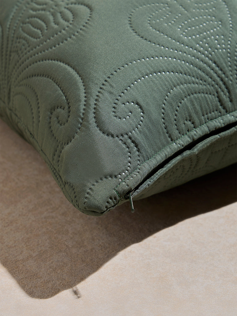 Westside Home Sage Heat Seal Solid Cushion Cover