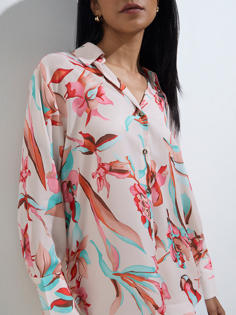 Wardrobe Multicolour Floral Printed Shirt