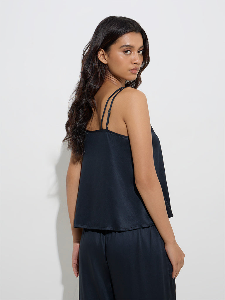 Wunderlove Solid Black Camisole