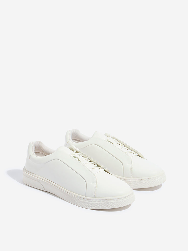 Buy SOLEPLAY White Lace-Up Sneakers from Westside