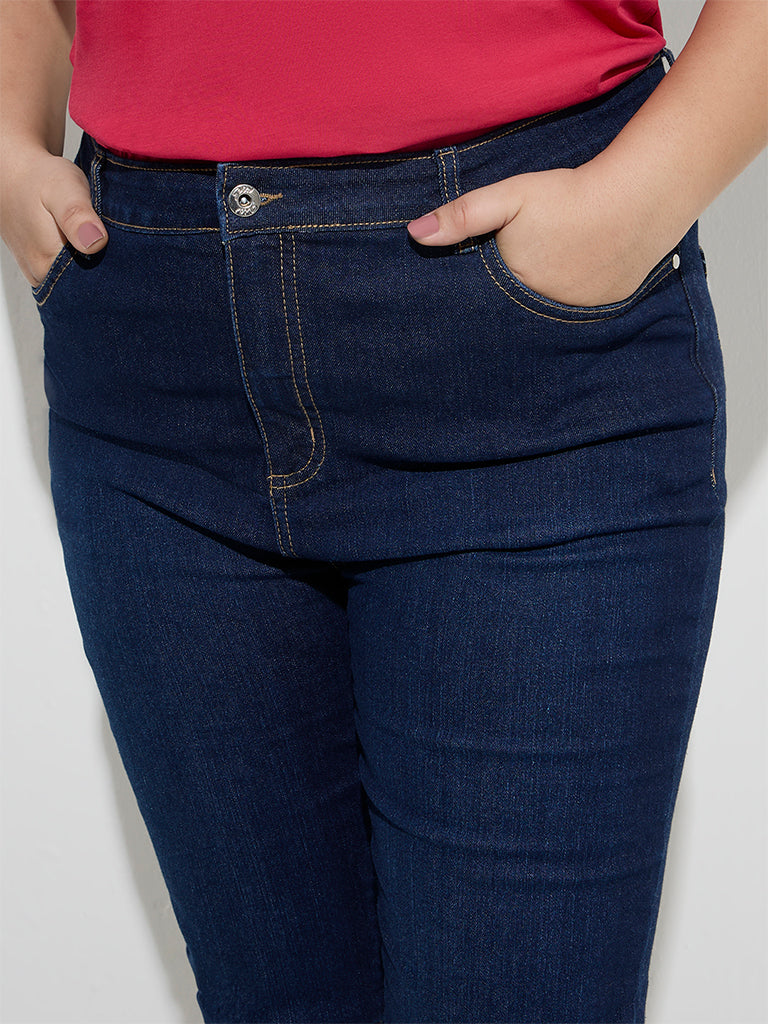 Gia Dark Blue Slim - Fit High - Rise Jeans