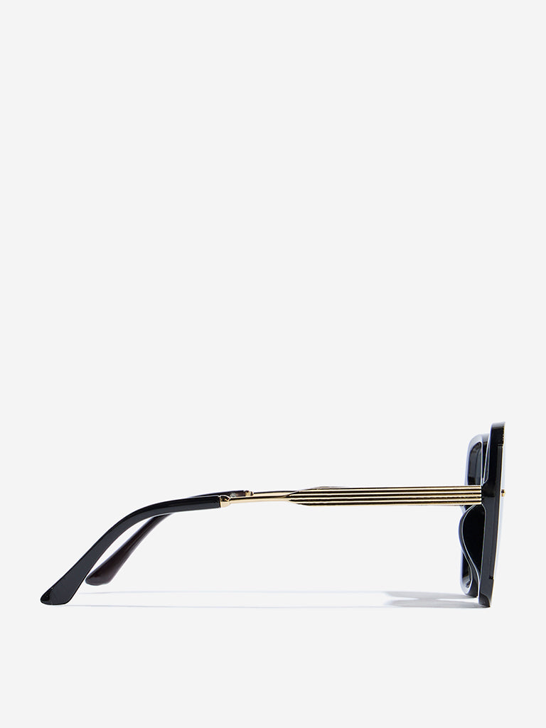 Westside Accessories Black Oversized Sunglasses with Pouch