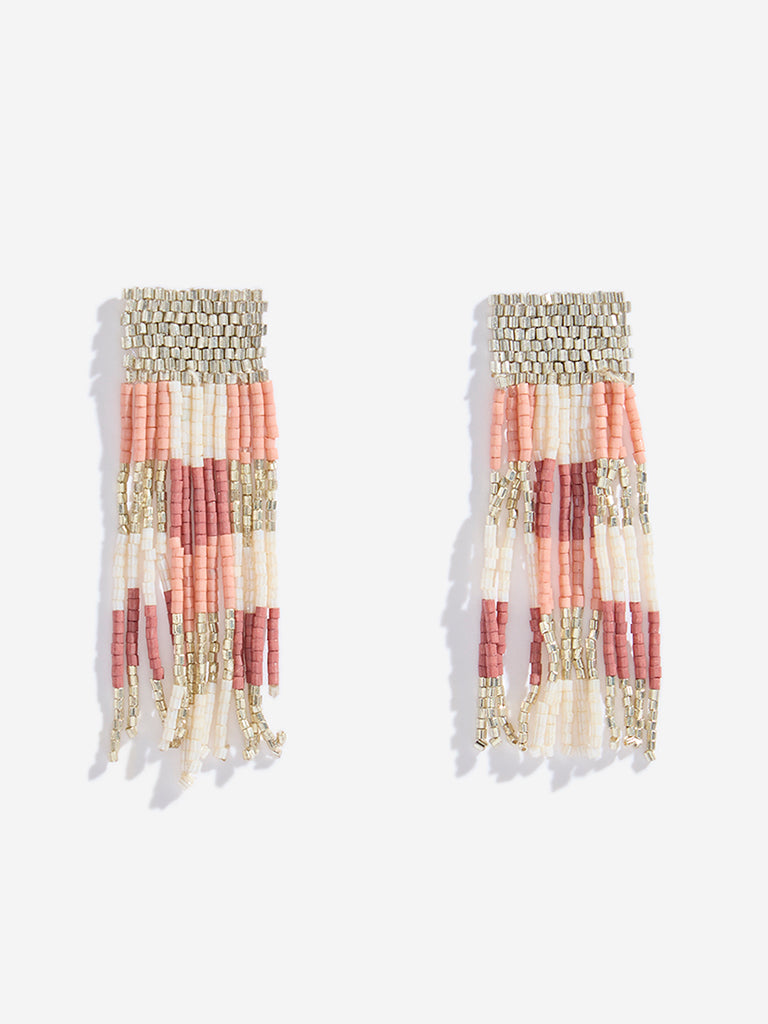 Westside Accessories Multicolour Beaded Dangler Earrings