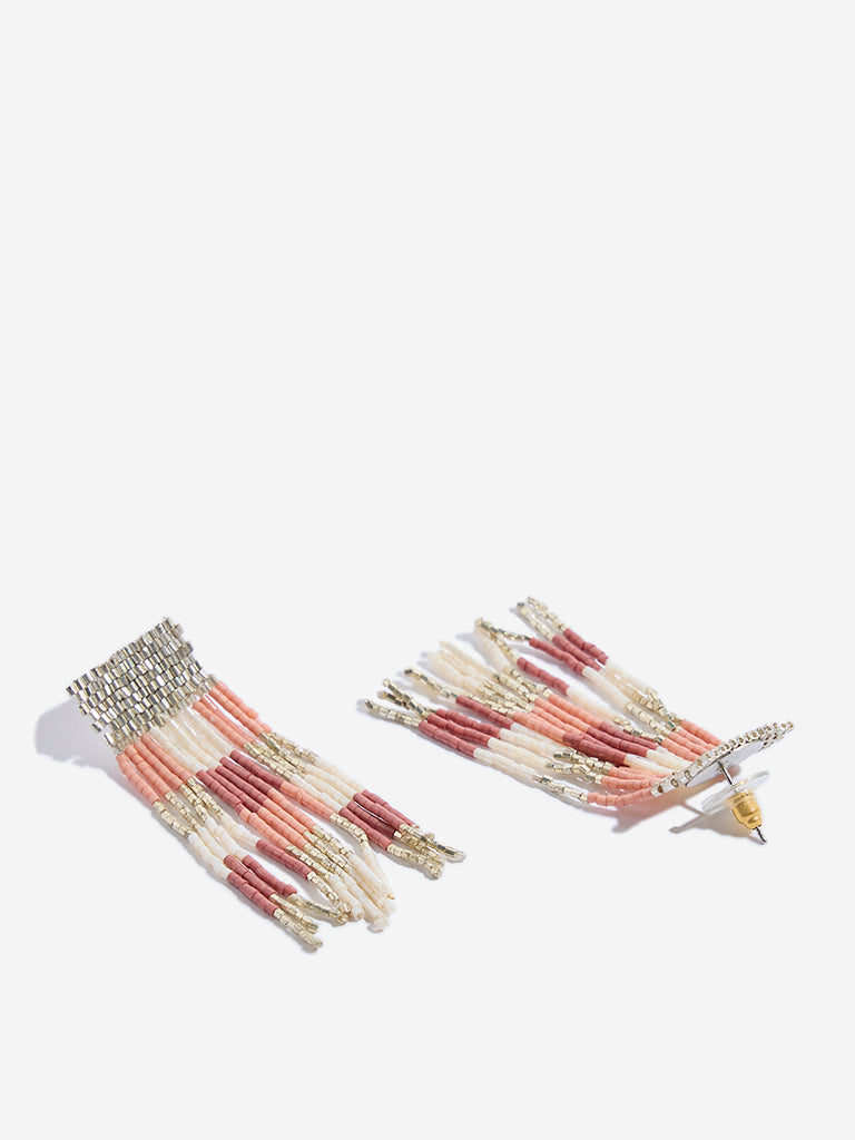 Westside Accessories Multicolour Beaded Dangler Earrings