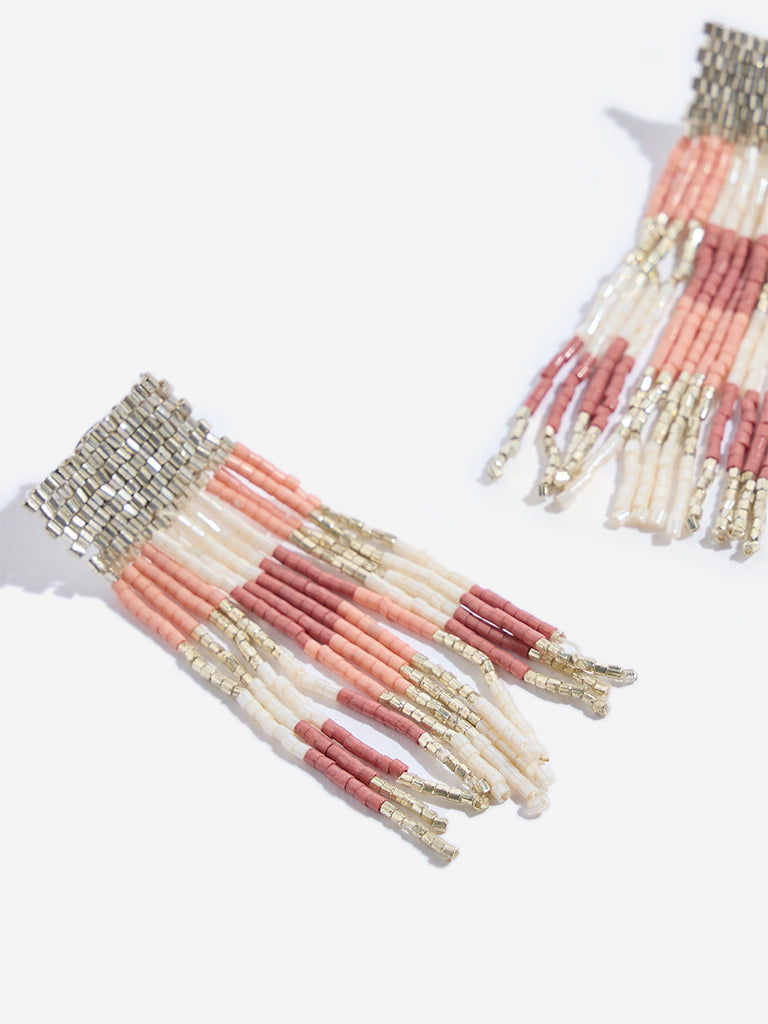 Westside Accessories Multicolour Beaded Dangler Earrings