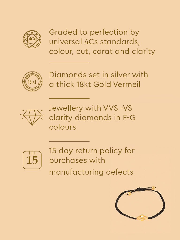 Delicate Floral Lace-Diamond Macrame Bracelet